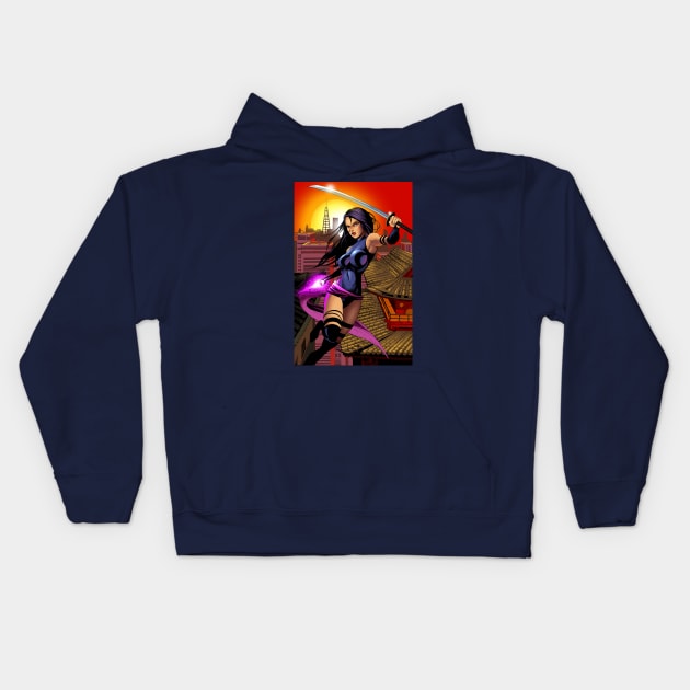 Psylocke Kids Hoodie by Mikekimart